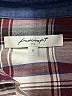Foxcroft 100% Cotton Plaid Burgundy Long Sleeve Button-Down Shirt Size 6 - photo 7