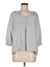 Joie 100% Silk Gray 3/4 Sleeve Silk Top Size M - photo 1