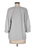 Joie 100% Silk Gray 3/4 Sleeve Silk Top Size M - photo 2