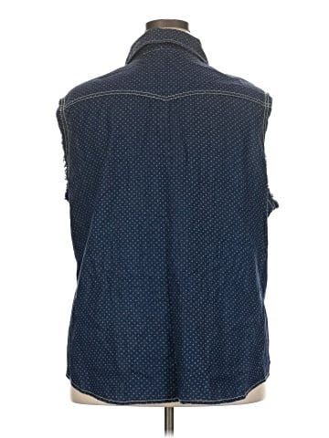 Seven7 Sleeveless Button-Down Shirt (view 2)