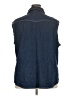 Seven7 100% Cotton Blue Sleeveless Button-Down Shirt Size 22 - photo 2