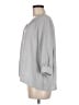 Joie 100% Silk Gray 3/4 Sleeve Silk Top Size M - photo 5
