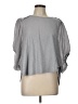 Eri + Ali Gray Short Sleeve Top Size L - photo 1