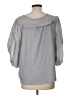 Eri + Ali Gray Short Sleeve Top Size L - photo 2