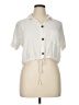 Moa Moa Ivory Short Sleeve Blouse Size XL - photo 1