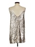 Buddy Love 100% Polyester Metallic Silver Cocktail Dress Size XS - photo 2