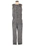 Theory 100% Silk Tweed Gray Jumpsuit Size 6 - photo 1