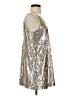 Buddy Love 100% Polyester Metallic Silver Cocktail Dress Size XS - photo 4