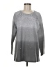 Quacker Factory Silver Long Sleeve T-Shirt Size M - photo 1