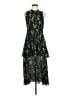 A.L.C. 100% Silk Camo Black Green Cocktail Dress Size 8 - photo 1