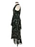 A.L.C. 100% Silk Camo Black Green Cocktail Dress Size 8 - photo 5
