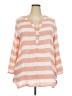 Kaktus Stripes Orange 3/4 Sleeve Blouse Size 2X (estimated) - photo 1