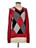 Express 100% Cotton Argyle Red Pullover Sweater Size S - photo 1