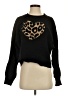 Sundry 100% Cotton Animal Print Black Pullover Sweater Size Sm (1) - photo 1