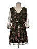 Fortune + Ivy Floral Black Casual Dress Size M - photo 1