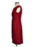 Connected Apparel Solid Burgundy Cocktail Dress Size 4 (petite) - photo 5