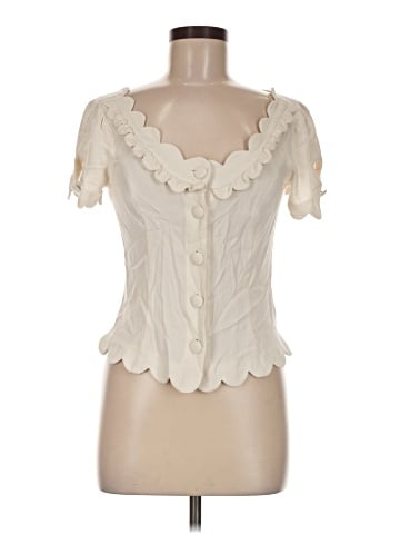 Maeve by Anthropologie Short Sleeve Blouse (view 1)