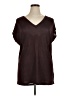 Stella & Dot Burgundy Short Sleeve T-Shirt Size 1X - photo 1