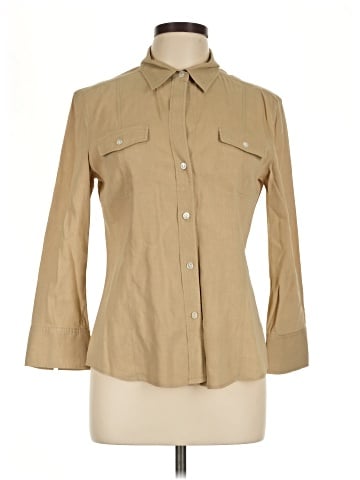 Theory 3/4 Sleeve Button-Down Shirt (view 1)