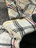 Splendid Plaid Ivory Long Sleeve Blouse Size M - photo 8