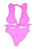 Unbranded Solid Pink One Piece Swimsuit Size L - photo 1