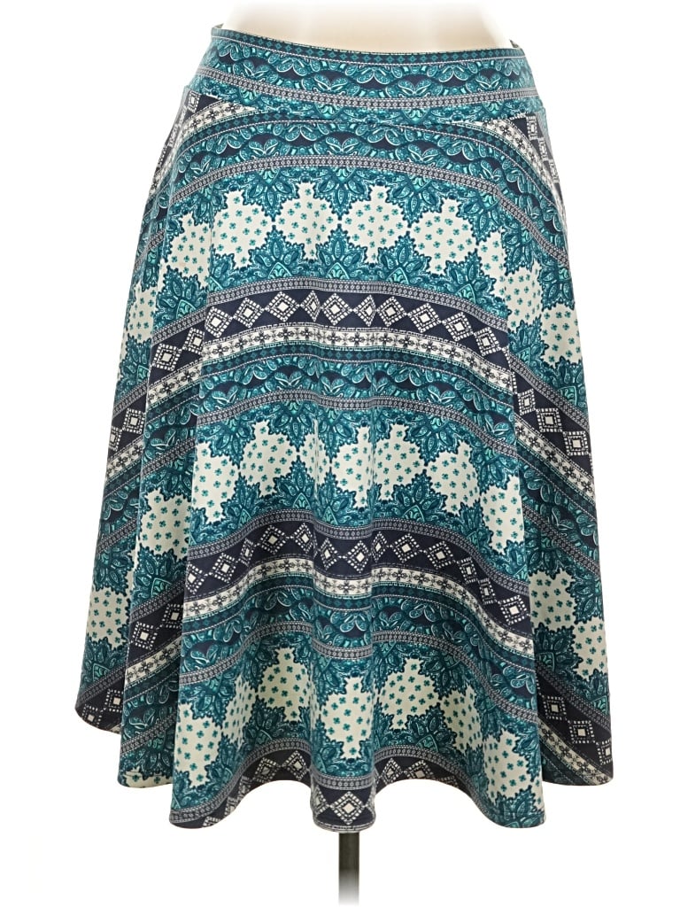 Pre-owned Agnes & Dora Casual Skirt In Teal