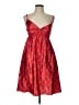 Derek Heart 100% Polyester Hearts Red Cocktail Dress Size L - photo 1