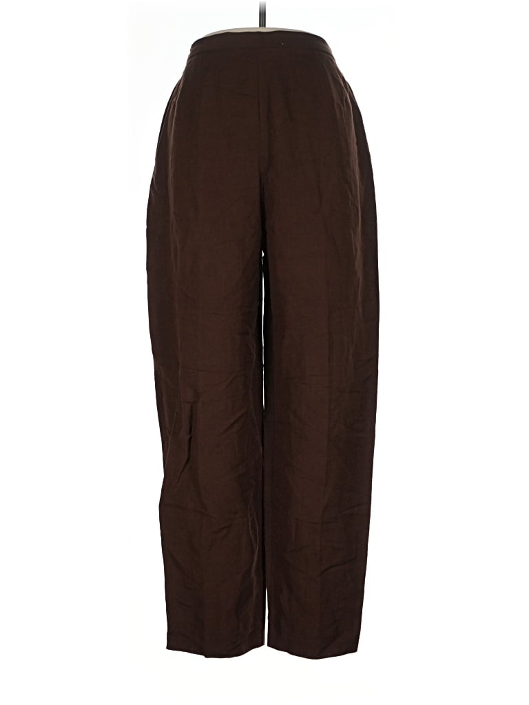 Pre-owned Assorted Brands Linen Pants In Brown