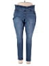 Jag Jeans Solid Blue Jeans Size 18W - photo 1