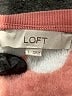 Ann Taylor LOFT 100% Polyester Hearts Pink Sweatshirt Size L - photo 7