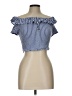 Xhilaration Blue Sleeveless Blouse Size L - photo 1