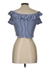 Xhilaration Blue Sleeveless Blouse Size L - photo 2