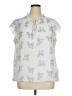 Tamara H. Blue Sleeveless Blouse Size 1X - photo 1