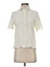 Zara Ivory Short Sleeve Blouse Size S - photo 1