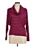 Splendid Stripes Pink Turtleneck Sweater Size M - photo 1