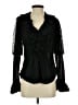 Boston Proper 100% Polyester Black 3/4 Sleeve Blouse Size S - photo 1