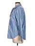 Ann Taylor LOFT Stripes Blue Long Sleeve Button-Down Shirt Size L - photo 5