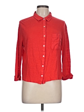 Sigrid Olsen 3/4 Sleeve Button Down Shirt