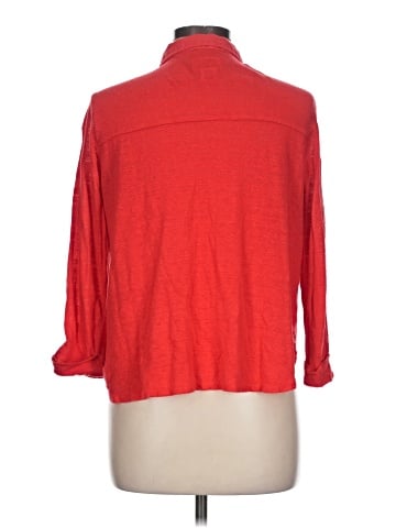 Sigrid Olsen 3/4 Sleeve Button-Down Shirt (view 2)