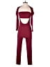 Shein Color Block Burgundy Jumpsuit Size 6 - photo 1
