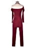 Shein Color Block Burgundy Jumpsuit Size 6 - photo 2