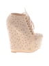 Qupid Ivory Tan Wedges Size 6 - photo 1