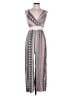 Justify 100% Rayon Graphic Pink Jumpsuit Size L - photo 1