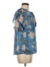 Ramy Brook Blue Short Sleeve Blouse Size M - photo 4