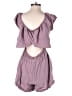 Express 100% Lyocell Solid Purple Romper Size M - photo 2