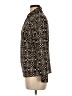J. McLaughlin Houndstooth Black Long Sleeve Blouse Size M - photo 5
