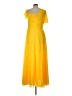 Unbranded Yellow Casual Dress Size 30 waist (estimated) - photo 2