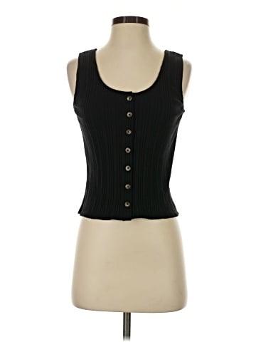 Madewell Ribbed Button-Front Tank Top (view 1)