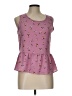Como Vintage Pink Sleeveless Blouse Size L - photo 1