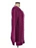 Karen Scott 100% Cotton Chevron-herringbone Purple Pullover Sweater Size M - photo 4